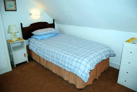 The First Single Bedroom  in The Rowans Sef Catering Tobermory